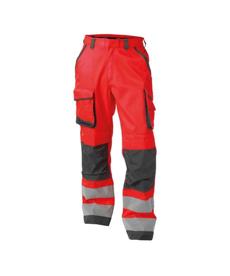 Dassy Chicago werkbroek Rood/grijs