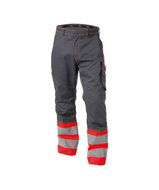 Dassy Phoenix werkbroek Rood/grijs